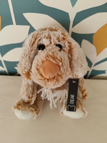 Peluche chien oscar jline