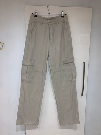 Pantalon jeans taille haute large 32