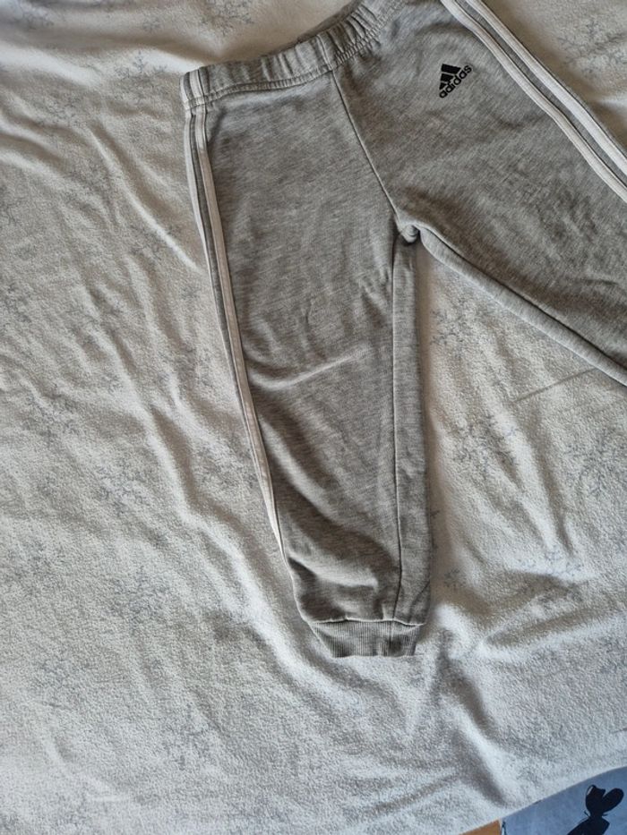 Jogging adidas gris chiné 2/3ans - photo numéro 4