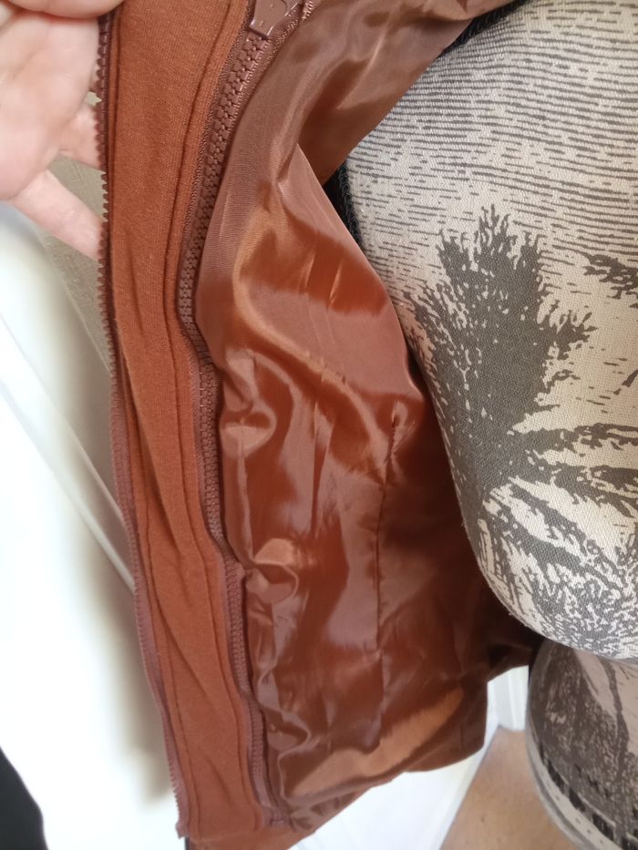 Veste femme taille S ou 36-38,  capuche, simili hiver, chaude - photo numéro 6