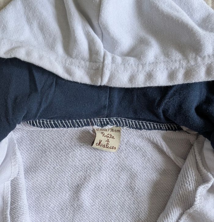 Lot 2 gilets marins 12 mois - photo numéro 4