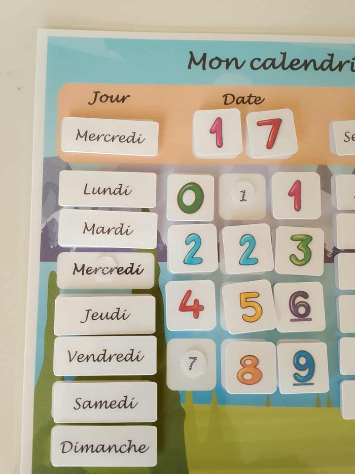 Calendrier journalier pour enfants - photo numéro 2