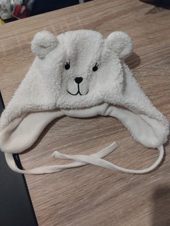 Bonnet tête d'ours sherpa et polaire 12 mois