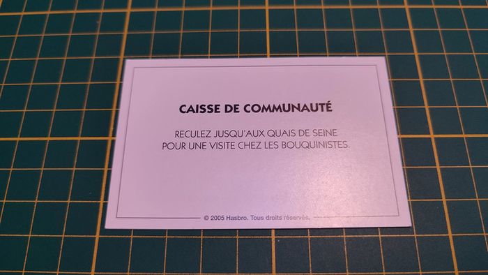 Carte caisse de communauté quais de seine Monopoly Et si le Monopoly était inventé aujourd'hui #C22