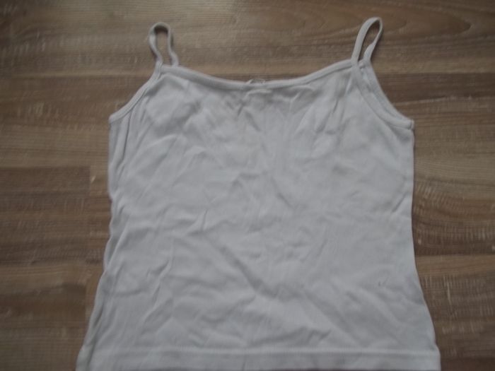 Caraco blanc ligne sequins argentés 12 ans - photo numéro 2