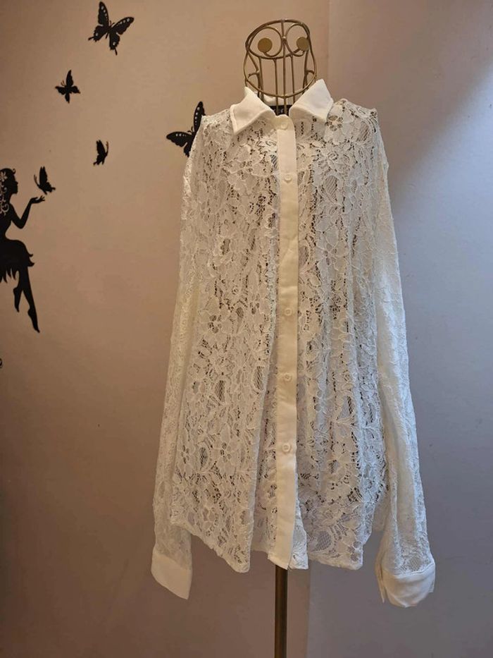 Chemise blanche & dentelle