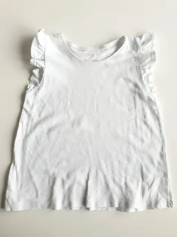 Tee-shirt blanc H&M 7/8 ans