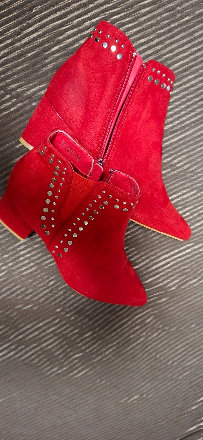 Bottines rouge - photo numéro 5