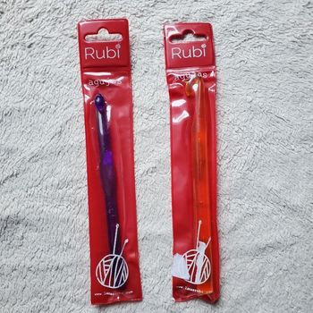 2 crochet à tricoter : 15 cm numero 12