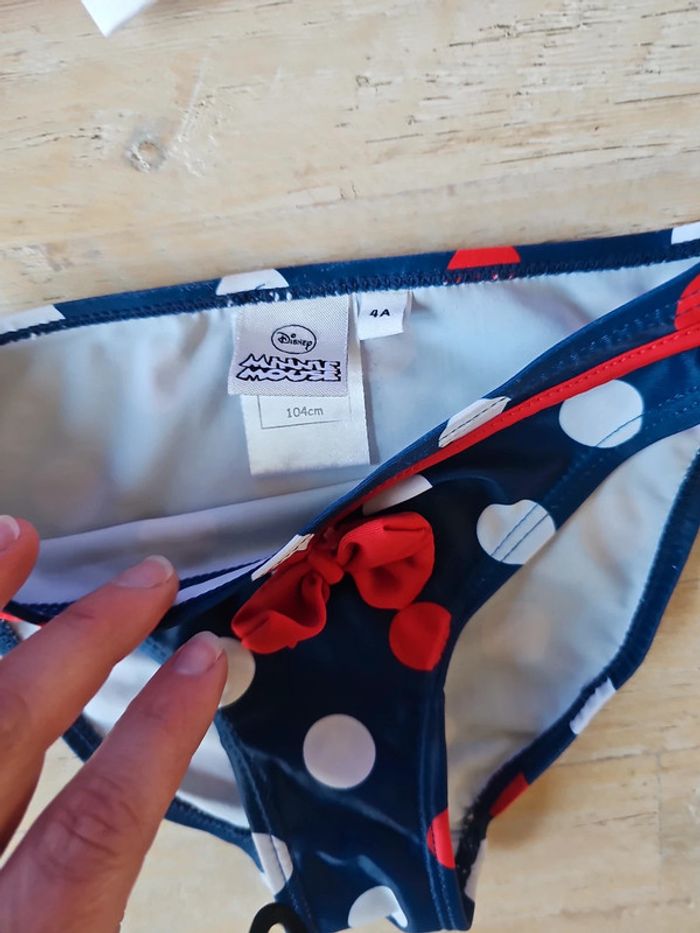 Maillot de bain/ bikini fille minnie taille 4ans - photo numéro 6