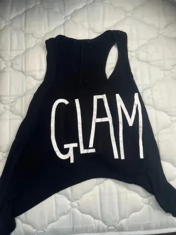 Débardeur  noir Glam