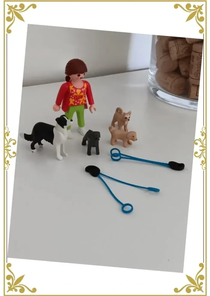 Promeneuse chiens playmobil - photo numéro 2