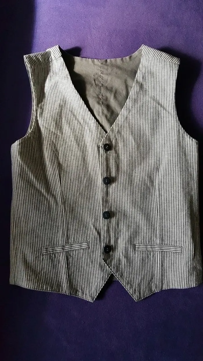 Gilet de costume réversible