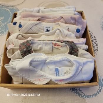 Lot 10 bodies 6 mois fille