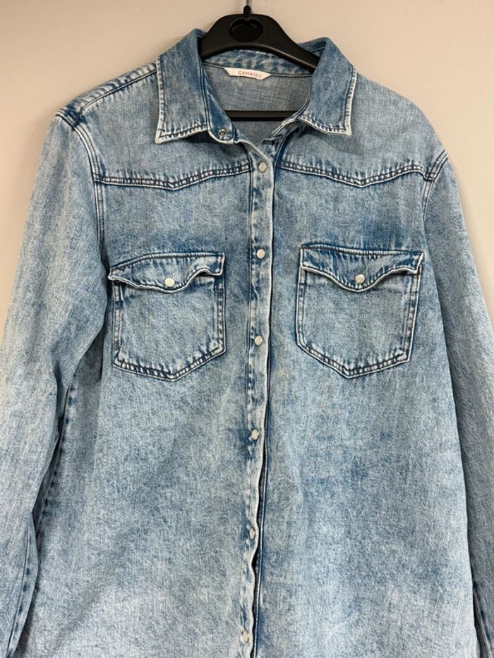 Veste en jeans longue taille 42 - photo numéro 2