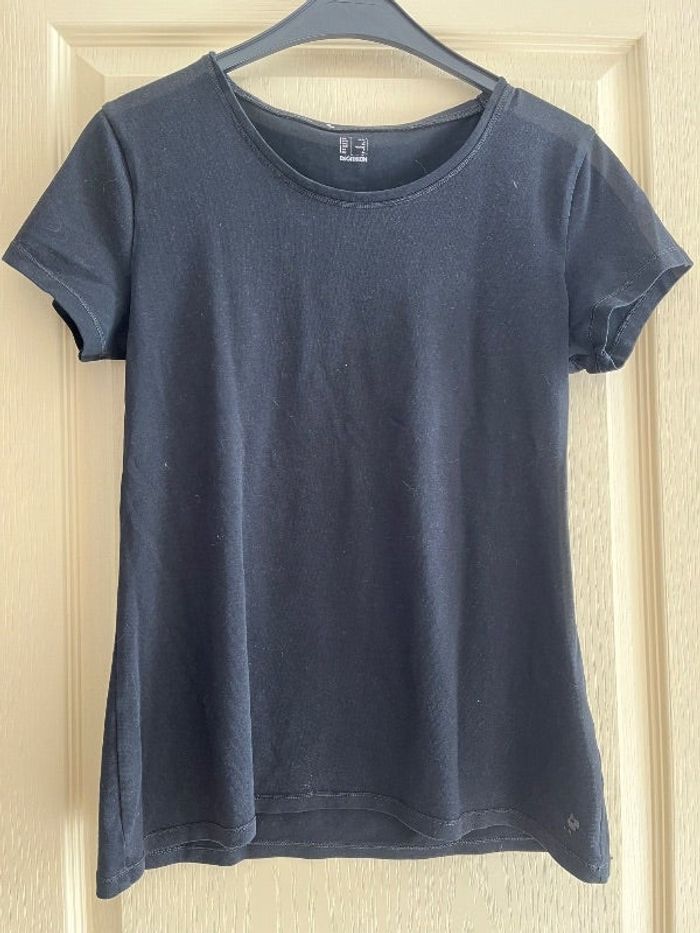 Tee shirt manches courtes basique noir