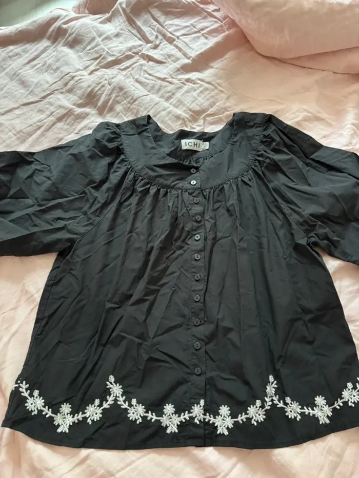 Chemise ICHI noire - photo numéro 3