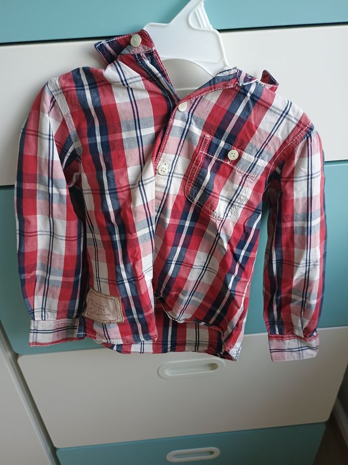 Chemise carreaux capuche