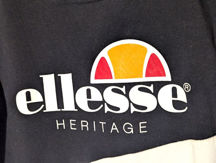 Sweat Ellesse Héritage Noir Gris Blanc 3 Parties Vêtement Tendance Mode Adolescents - photo numéro 4