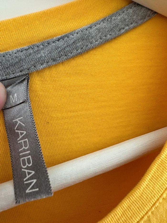 Longue manche jaune basketball taille M - photo numéro 3