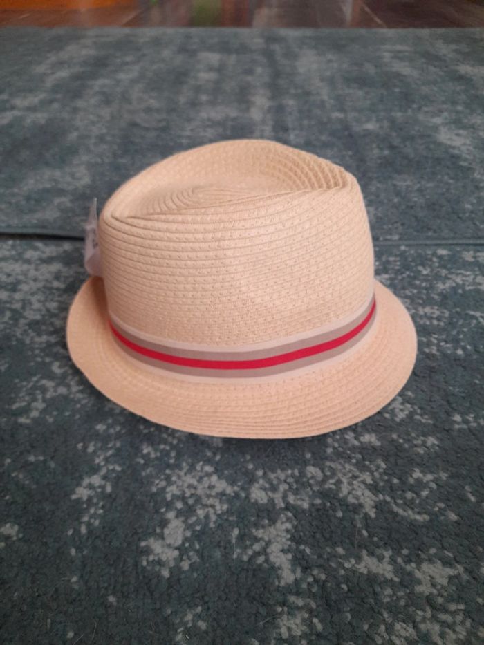 Lot chapeau en paille jumeaux - photo numéro 3