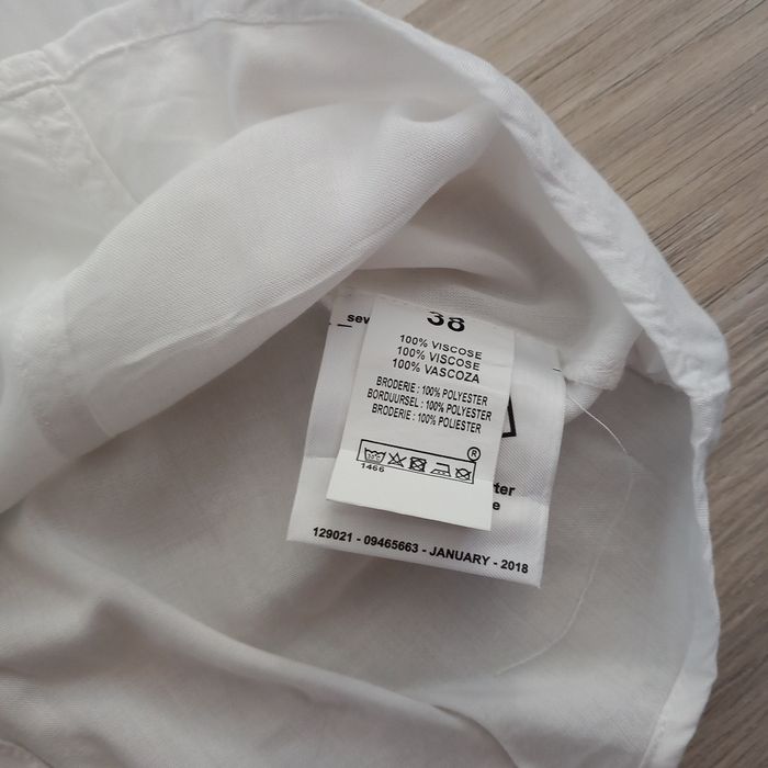 Chemise femme blanche imprimée à fleur au dos Influx taille 38 - photo numéro 5