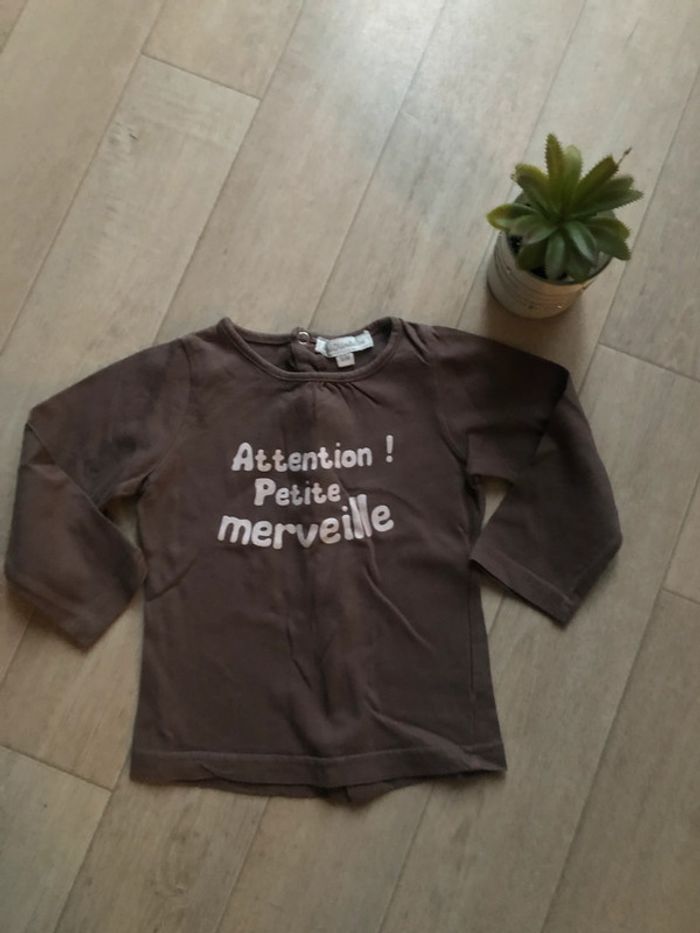 Tee-shirt marron fille - photo numéro 6