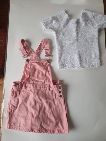 Salopette short + t shirt