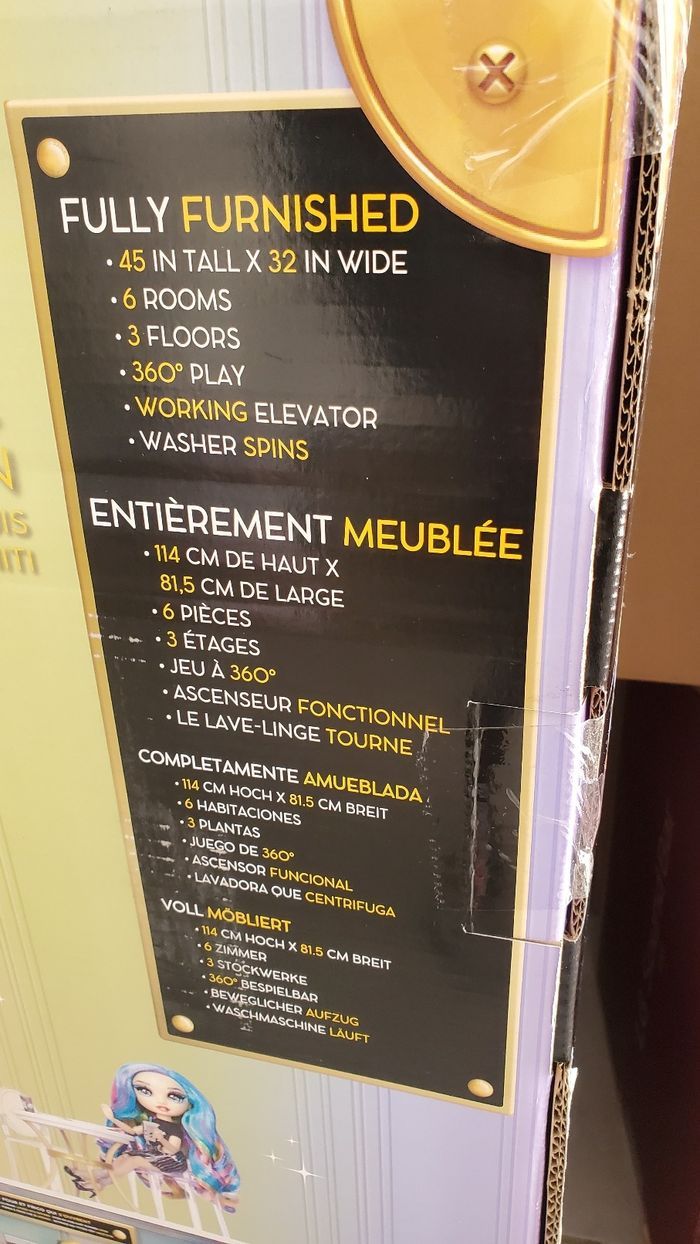 Maison de poupée RAINBOW Neuve. - photo numéro 2