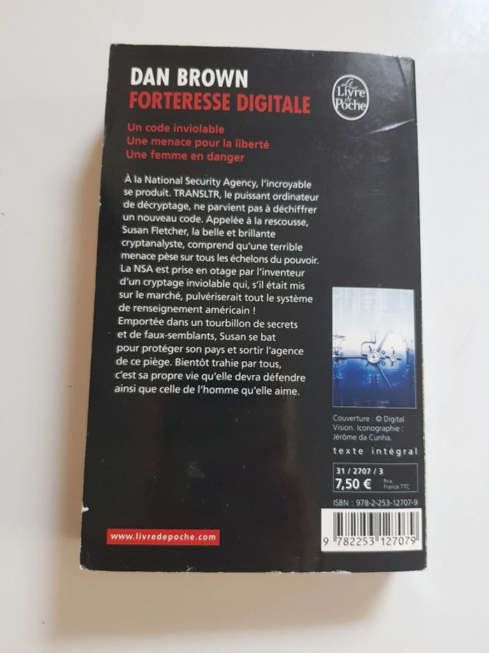 Dan Brown (Écrivain) Forteresse digitale - photo numéro 4
