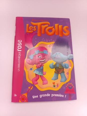 Roman Les Trolls Une grande première Dreamworks Bibliothèque Rose