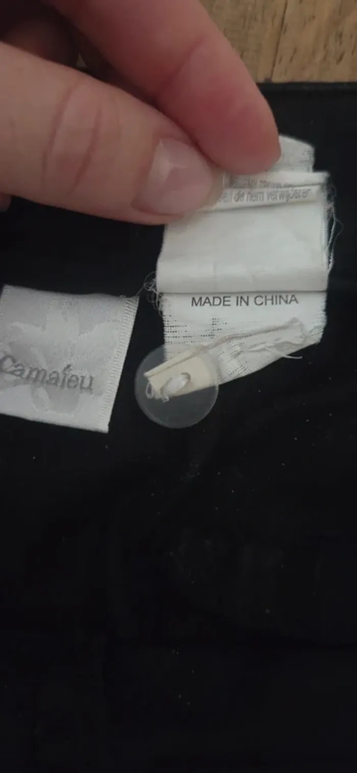 Pantalon Camaïeu noir taille 40 - photo numéro 10