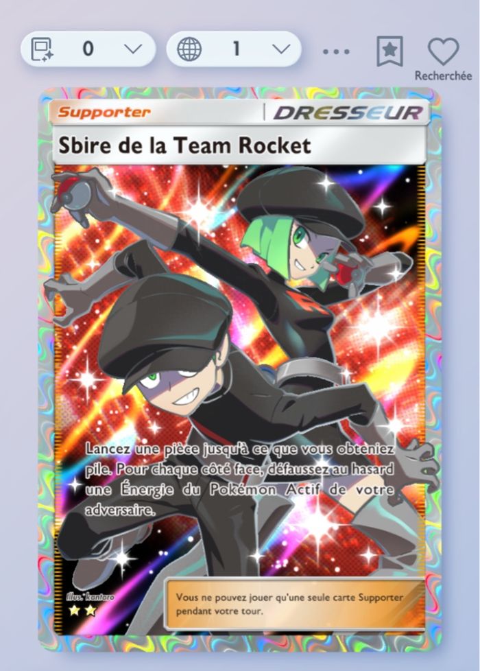 Sbire team rocket Pokémon tcg pocket