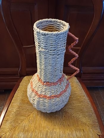 Vase en rotin 30 cm