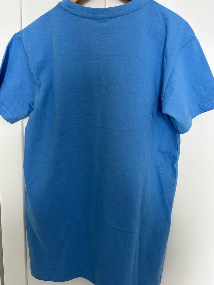 T-shirt manches courtes Redskins junior 12 ans bleu /orange neuf avec étiquette - photo numéro 3
