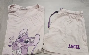 Pyjashort stitch et Angel rose pale XS / S