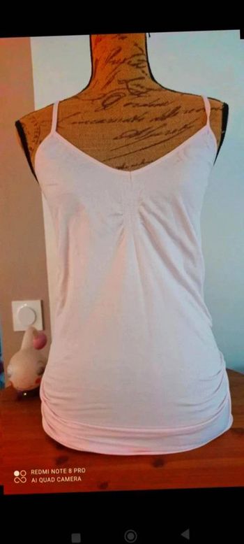 Débardeur rose extensible taille l/xl