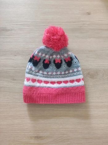 Bonnet fille laine - 30 cm - Comme neuf
