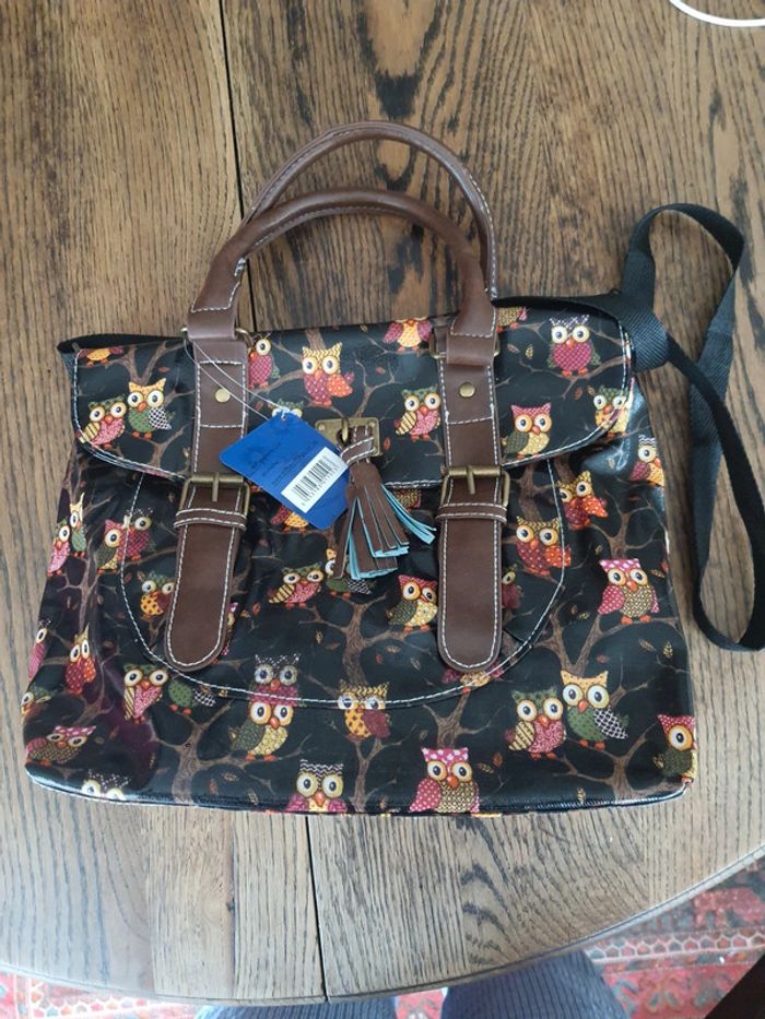 Jolie Sac à main noir/marron Mfhandbags neuf - photo numéro 11