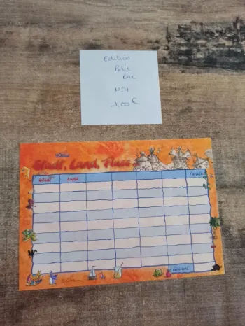 Feuille Diddl édition petit bac N°4 1,00€