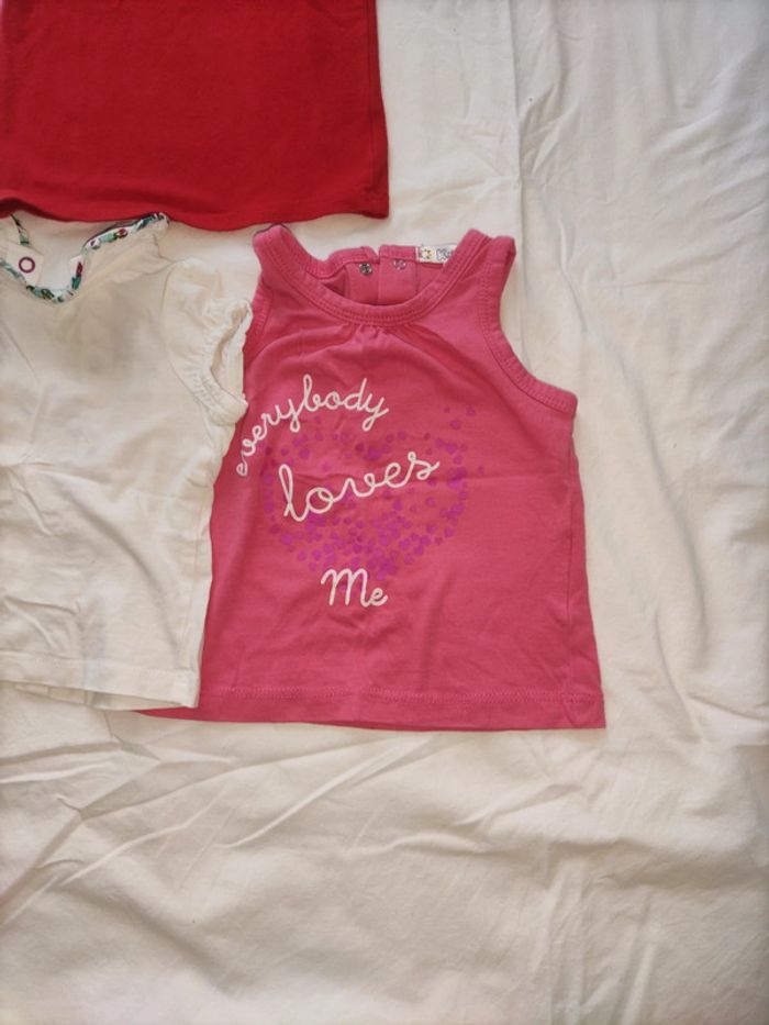 T shirt + débardeur 6 mois - photo numéro 3