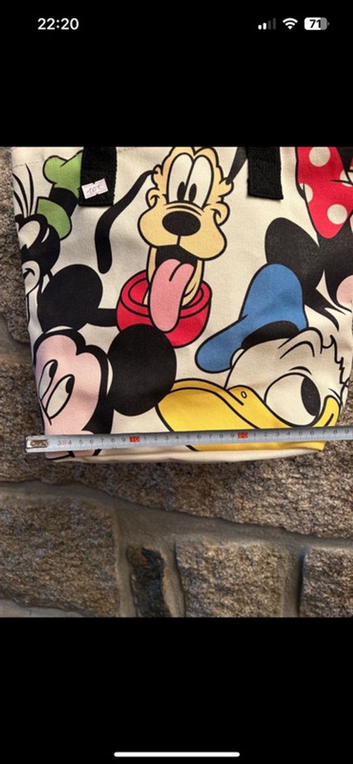 Petit sac à main neuf représentant Mickey Minnie Donald etc NON Officiel - photo numéro 6
