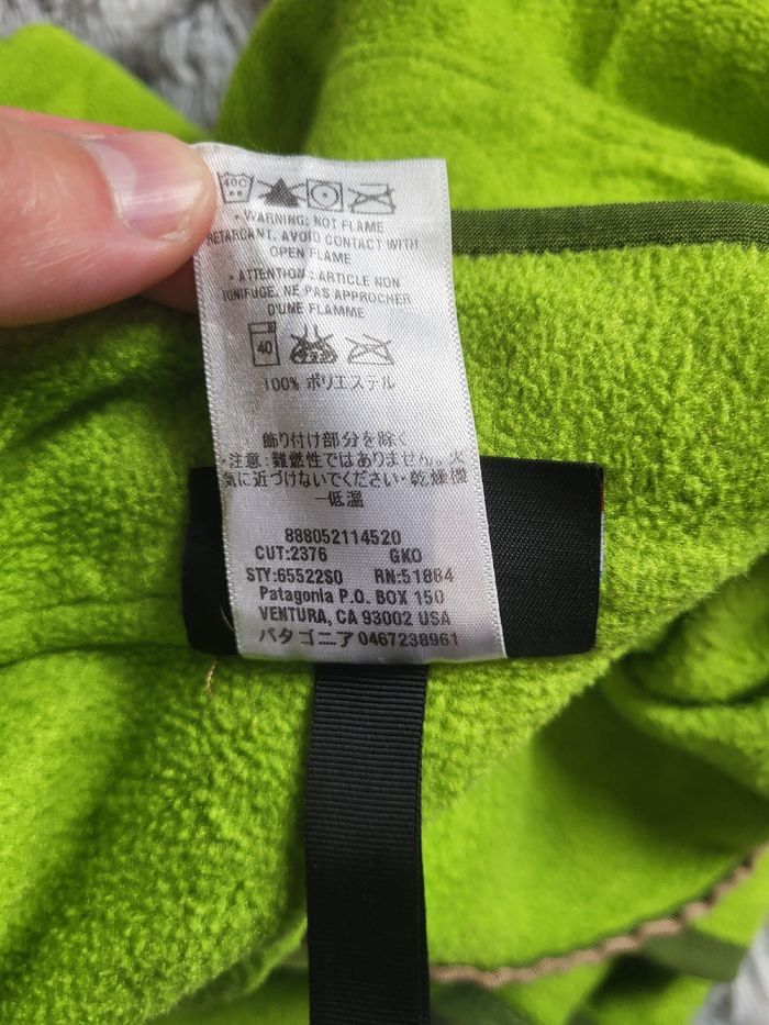 🧥💚 Pull polaire Patagonia Synchilla – Vintage 90s/2000s – Vert Lime/Leaf Green - Taille M 💚🧥 - photo numéro 10