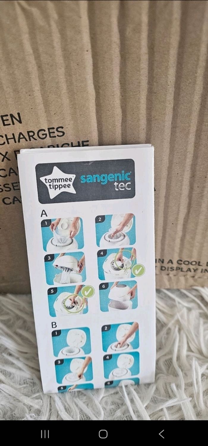 Lot de 9 recharges originales Sangenic Tommee Tippee neufs - photo numéro 8