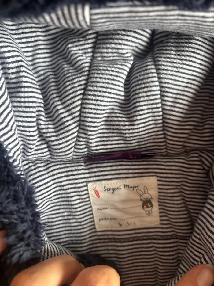 Veste moumoute sergent major 9mois en très bon état - photo numéro 3