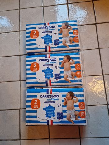 150 couches Carryboo taille 2