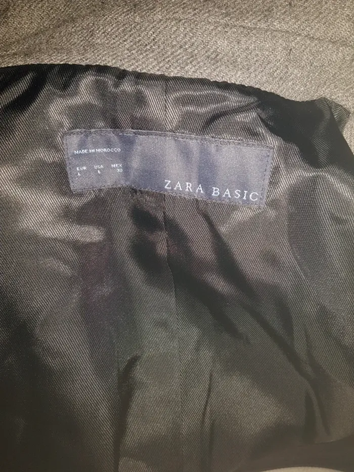 Zara - Manteau en laine avec épaulettes - photo numéro 7