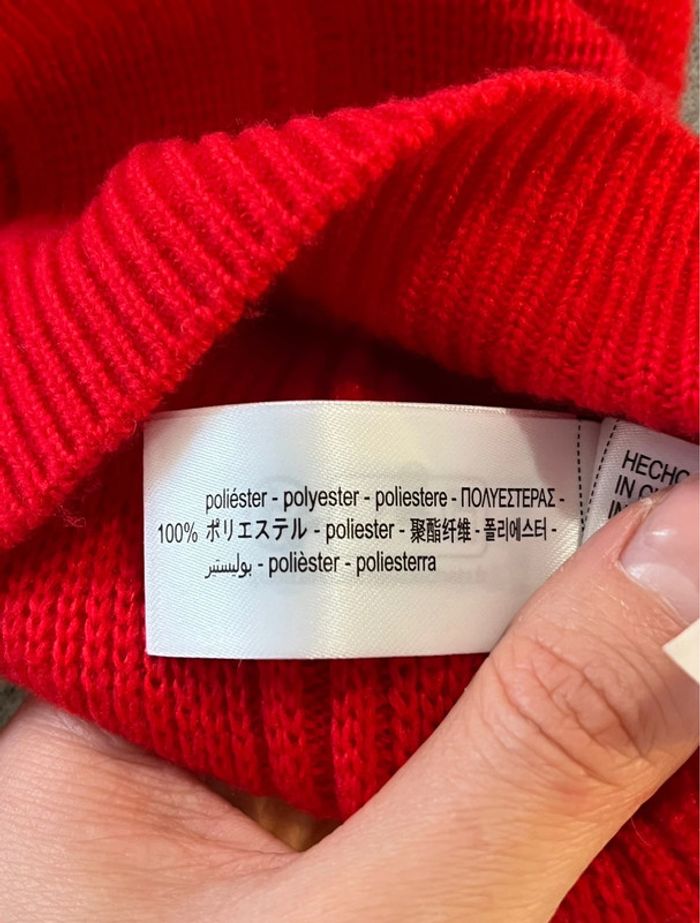 Pull court à manches courtes rouge Zara - photo numéro 6