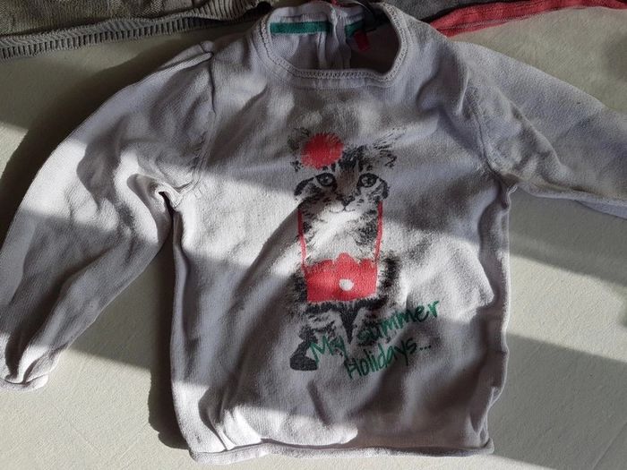 Lot 3 pulls fille 12 mois - photo numéro 4