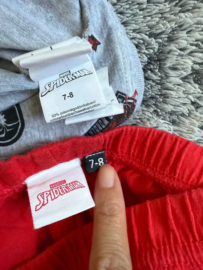 Pyjamas Marvel Spider Man - 7 / 8 ans - photo numéro 3